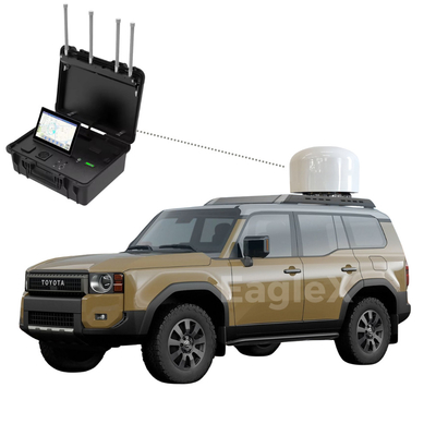 Jeep UAV Jammer Auto 3000m Anti Drone FPV 8000M Veicolo di rilevamento Jammer montato