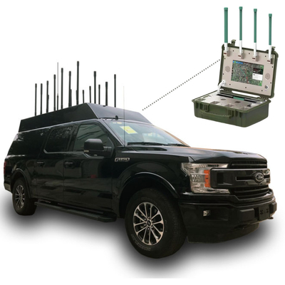 Anti-drone UAV Jammer 12 bande 14 bande 16 bande Veicolo Drone Jammer
