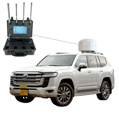 SUV Veicolo Drone Jammer 8KM rilevamento FPV 3KM contromisura Anti Drone Soluzione