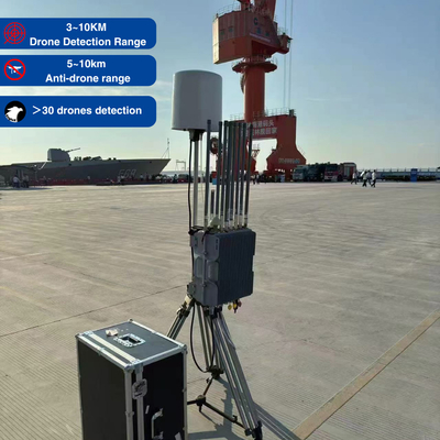 Detettore di droni a livello di protezione IP66 per copertura ad ampia frequenza e alta precisione nella sorveglianza radio passiva