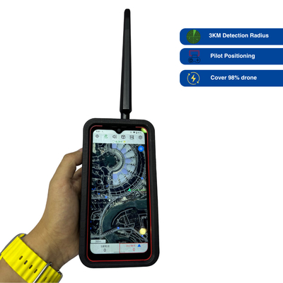 Detettore di droni portatile LZ001: Compatto, preciso drone e monitoraggio del pilota con rilevamento passivo