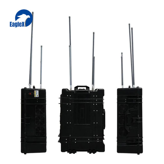 1.5KM Distanza Portable Anti Drone Jammer 20MHz-6000MHz Drone Signal Scrambler 0