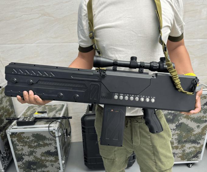 Pistola di interferenza portatile 433MHz 900MHz 1.3GHz 2.4GHz 5.8GHz UAV Jammer Gun 0