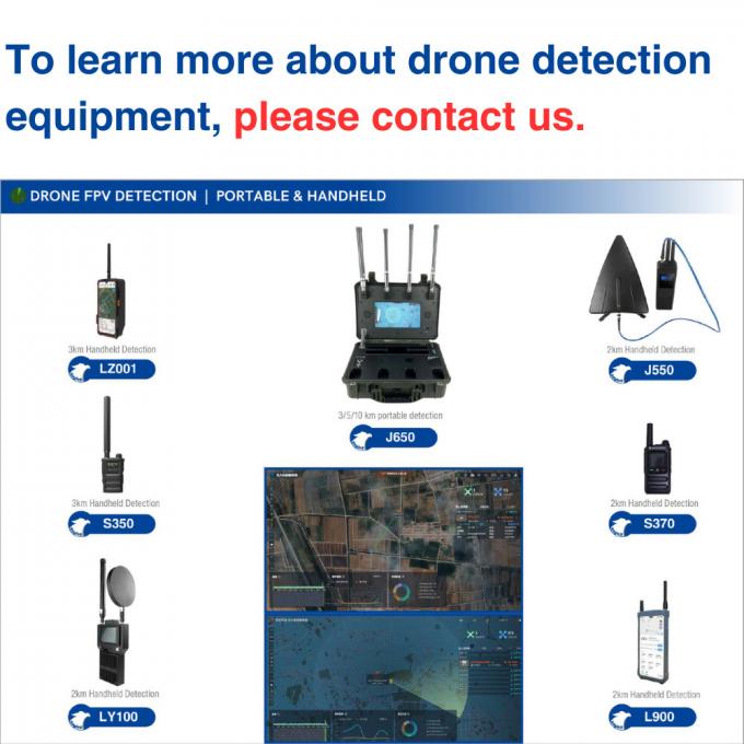 Detettore di droni DJI 400M 2.4G 5.2G 5.8G 4