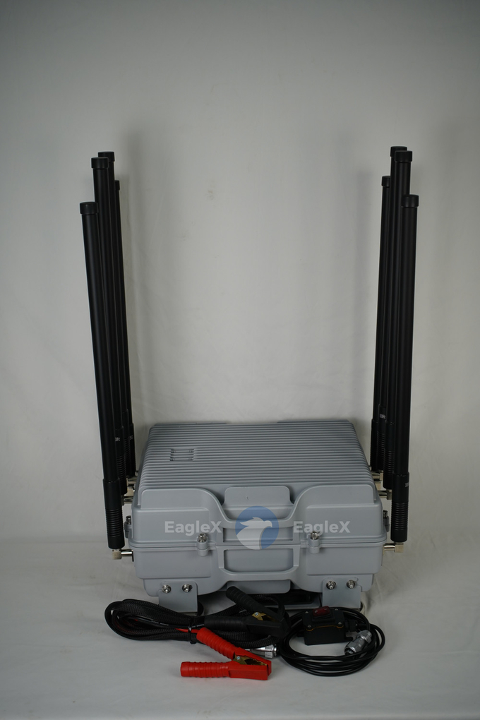 FPV Defense 8-Channel Magnetic Vehicle Mounted Drone Disruptor con basso magnetico 0
