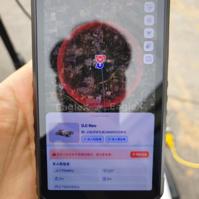 FPV Detettore di droni portatili 4KM 4000M Long Range Distance Mobile Portable DJI UAV AUTEL Detection Detettore passivo De Drones 5